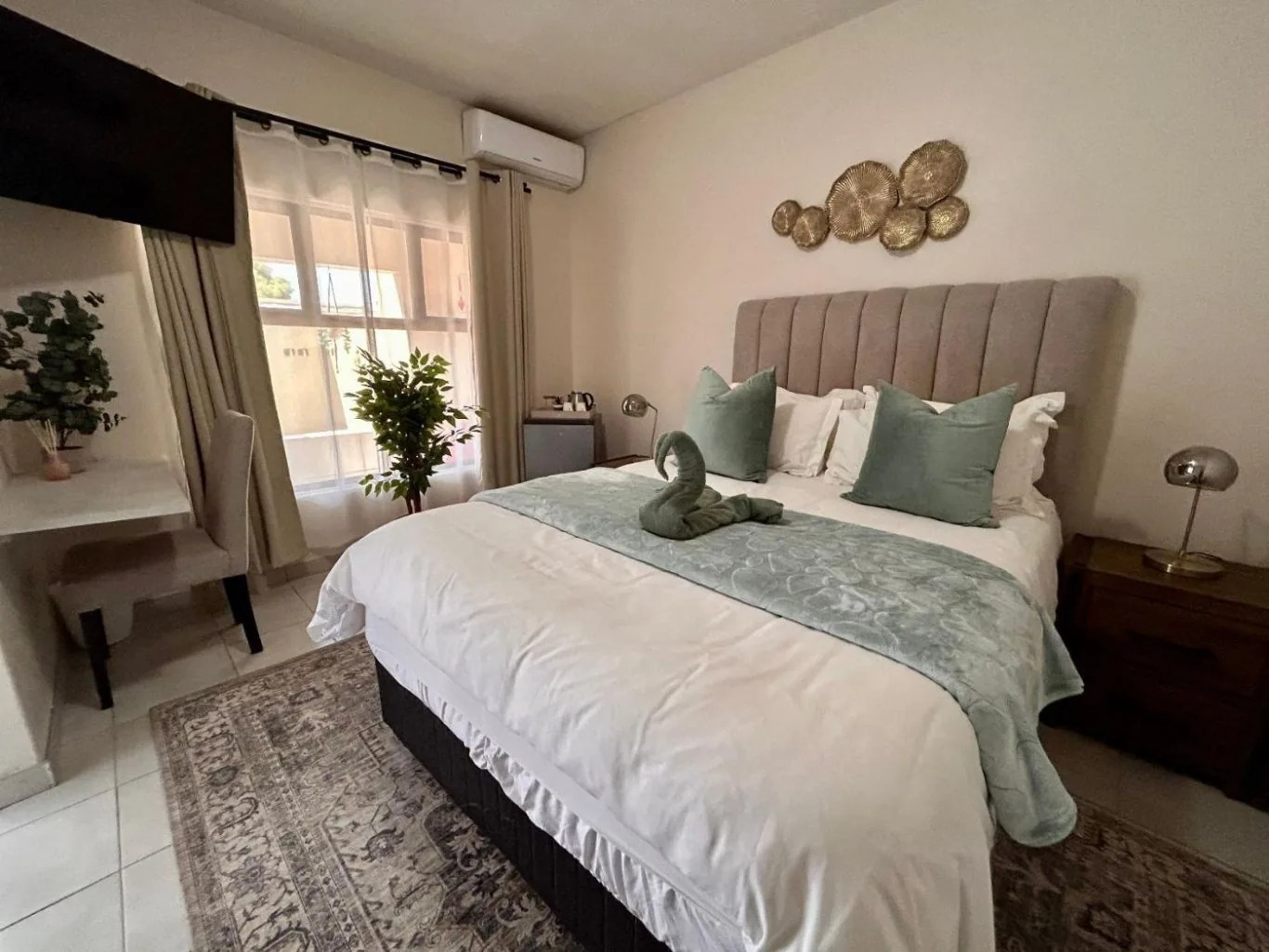 Standard Queen — channel headboard