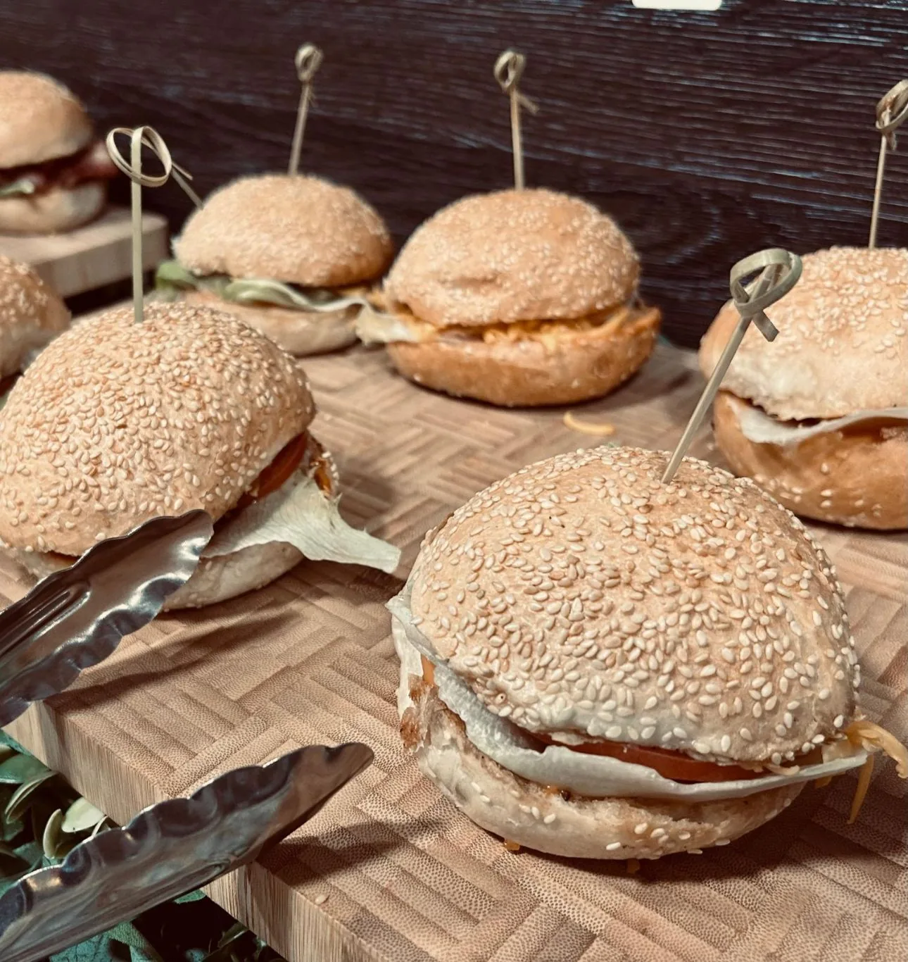 House sliders, sesame buns