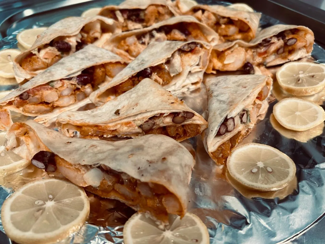 Quesadillas with lemon