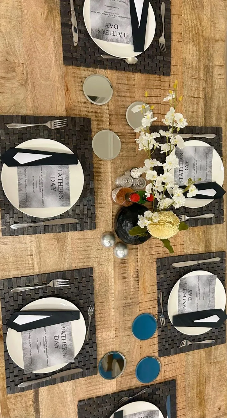 A table dressed for an occasion
